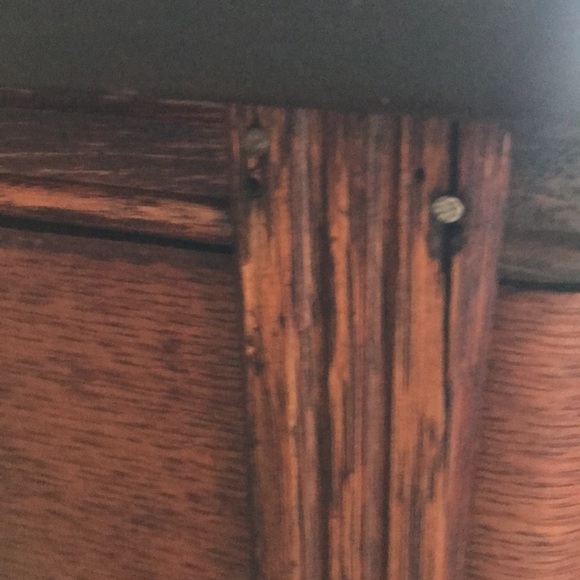 Restored Vintage Sewing Machine Drawer organizer w/ Glass knobs. Refurbished. - Picture 6 of 16